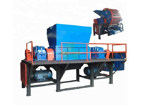 China Plastic de Ontvezelmachinemachine van het twee Schachtafval met Φ400×40 Messengrootte 45×2KW leverancier